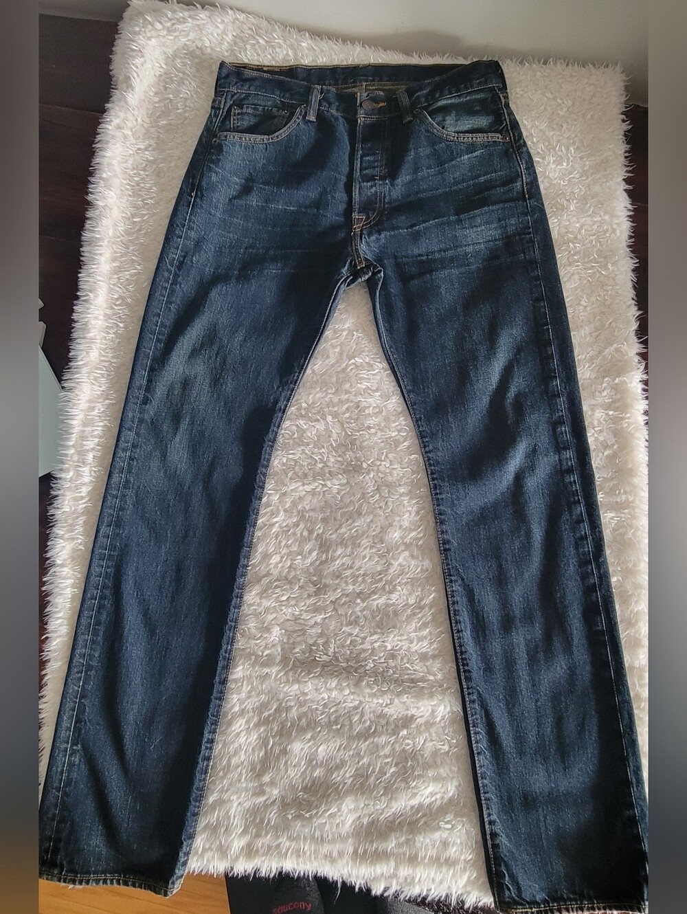 Levi's Slim Straight Jeans in Dark Blue Wash